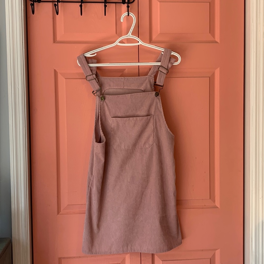 Cute Pink Overall Dress